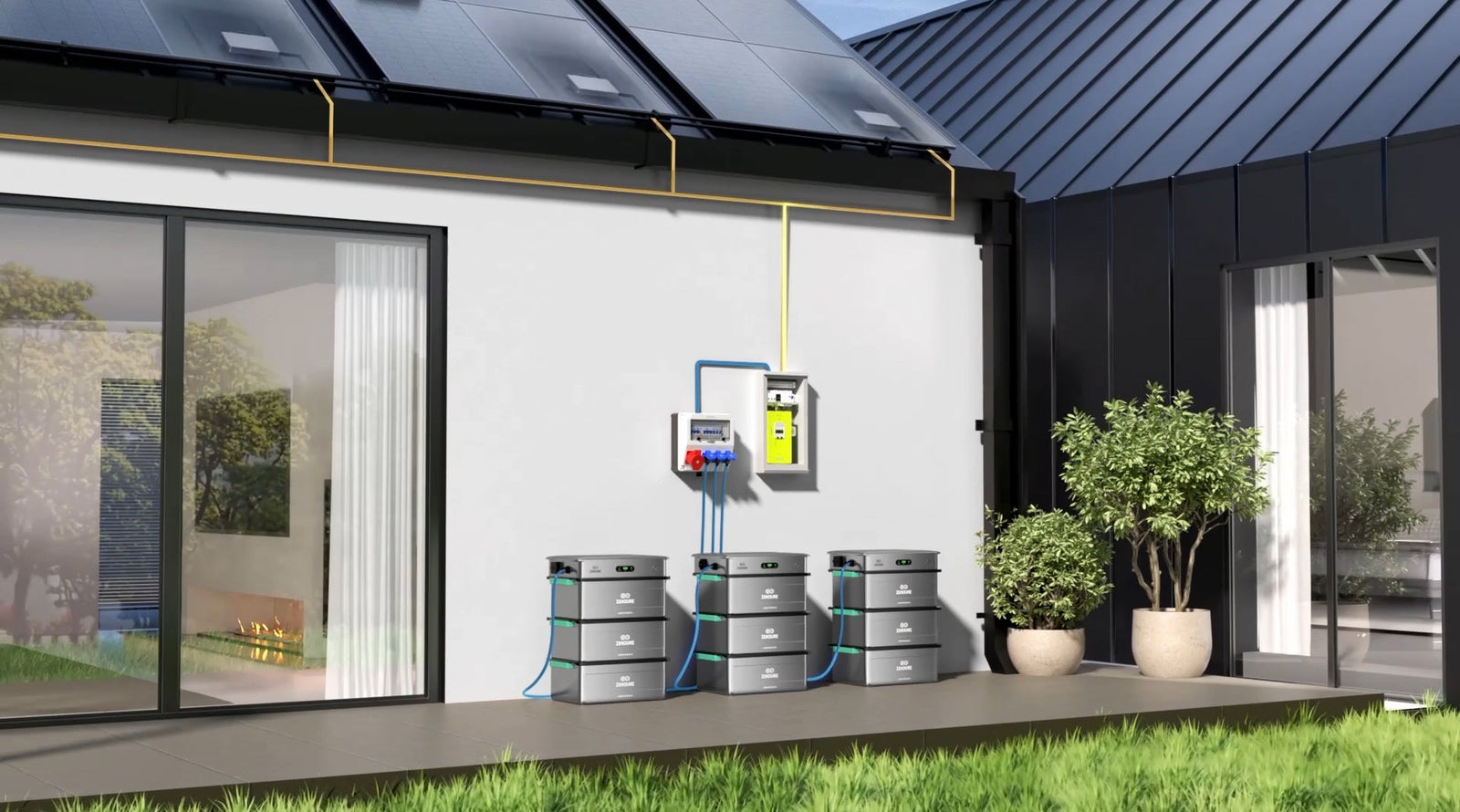 Zendure solarflow 2400 AC installé en triphasé