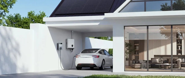 Borne de recharge solaire avec délestage dynamique