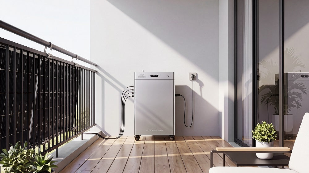 SolarFlow 4000 Mix installé sur balcon