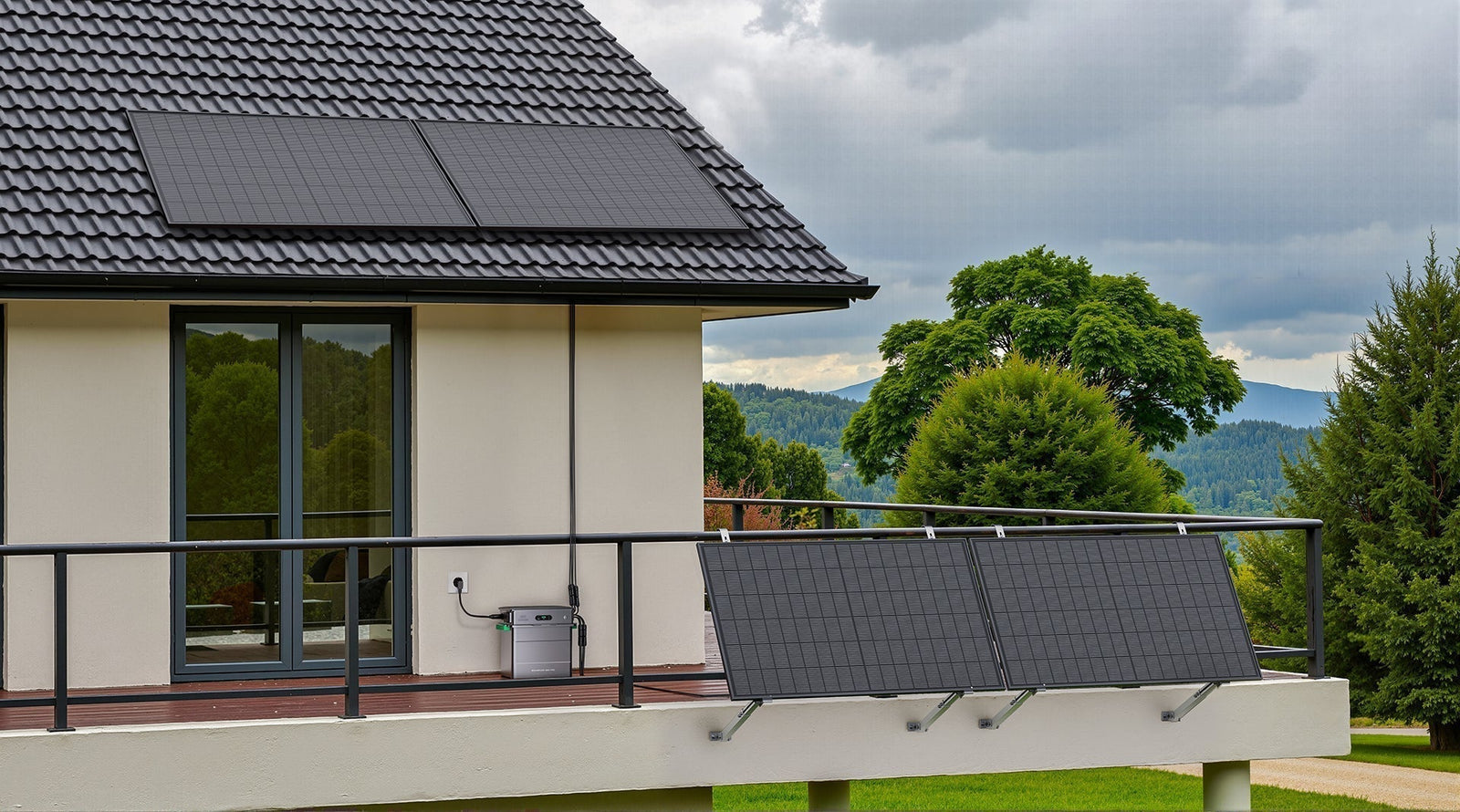 panneau solaire plug and play avec batterie