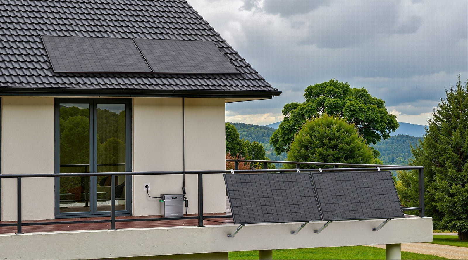 panneau solaire plug and play avec batterie