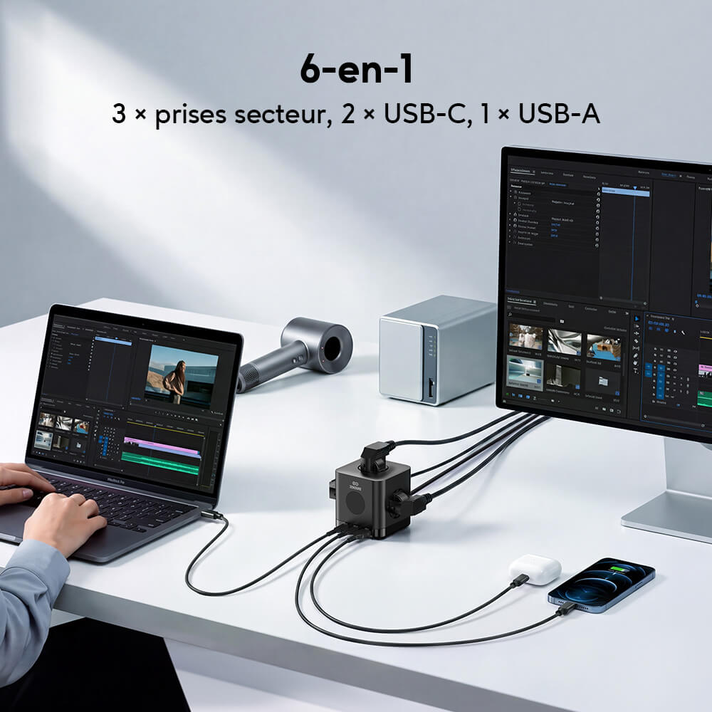 Zendure 6-in-1 Power Strip Cube