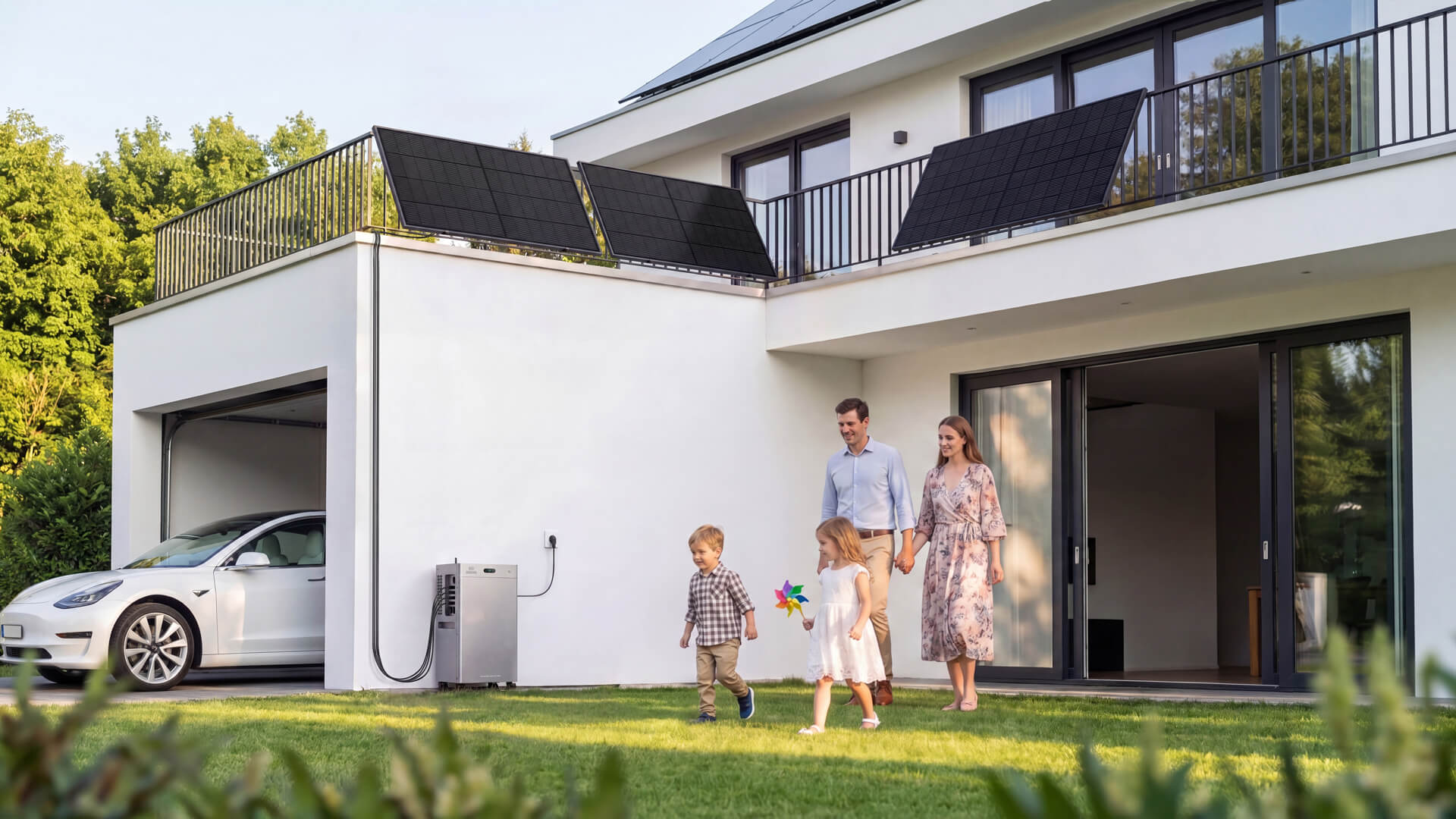 scénario d'installation du SolarFlow 4000 Mix Pro