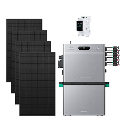 SolarFlow 2400 Pro avec une batterie additionnelle, quatre panneaux 450W et 3CT