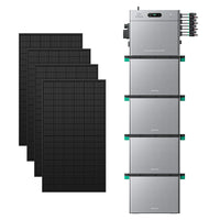 SolarFlow 2400 Pro avec quatre batteries additionnelles et quatre panneaux 450W