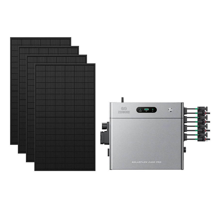 SolarFlow 2400 Pro avec panneaux solaires
