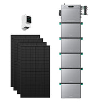 SolarFlow 2400 Pro avec cinq batteries additionnelles, quatre panneaux 450W et 3CT